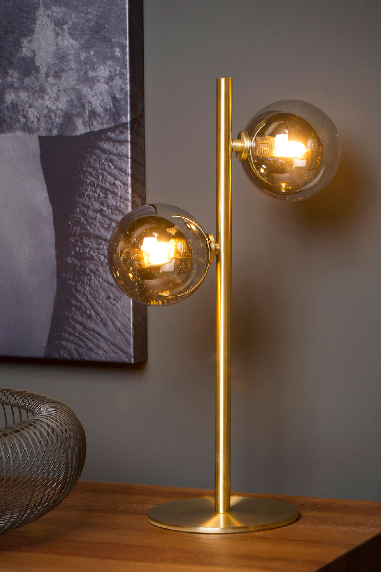 Lucide TYCHO - Table lamp - G9 - SatinBrass